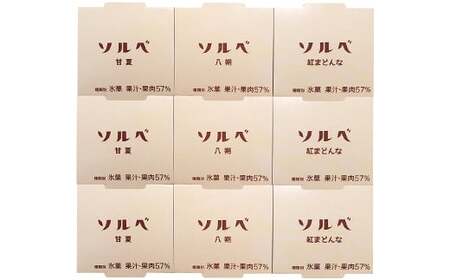 瀬戸内しまなみ柑橘物語 ソルベ9個入 氷菓 3種×3個 紅まどんな  八朔 甘夏 愛媛県 （583）