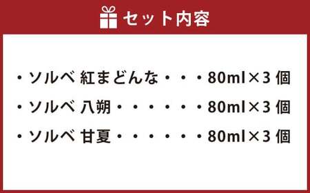 瀬戸内しまなみ柑橘物語 ソルベ9個入 氷菓 3種×3個 紅まどんな  八朔 甘夏 愛媛県 （583）