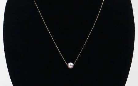 真珠 一粒ネックレス 6.0～6.5mm K18YG パール アクセサリー （856）