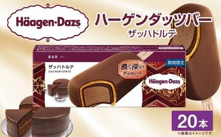 ハーゲンダッツバー ザッハトルテ 20本セット ハーゲンダッツ チョコレート アプリコットソース バー セット アイス アイスクリーム ギフト 愛媛県 【えひめの町（超）推し！（松前町）】（718-1）