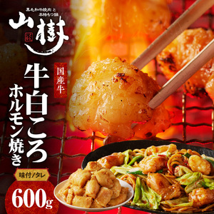 山樹の国産牛白ころホルモン焼き（丸腸）味付　600g [047R26]