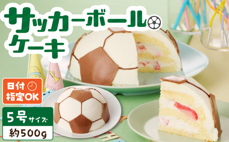 【いちごのバースデーケーキ】サッカーボールケーキ　スイーツ デザート 洋菓子 お取り寄せ 愛知県 小牧市 送料無料 誕生日ケーキ クリスマス お祝い デザイン デコレーションケーキ 日時指定可[125L03]