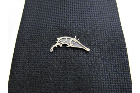 織田信長公　麒麟の花押タイタック[016K02]