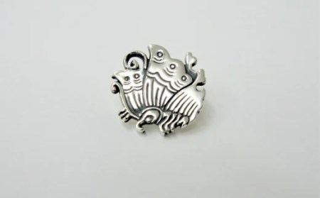 織田信長公 揚羽蝶家紋ブローチ[016K13]