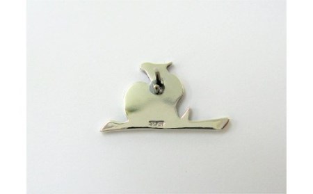 徳川家康公 花押ブローチ スターリングシルバー  いぶし仕上げ[016K14]