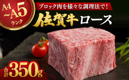 佐賀牛 ロースブロック 350g / 佐賀県 / 株式会社弥川畜産 [41ADCI005]