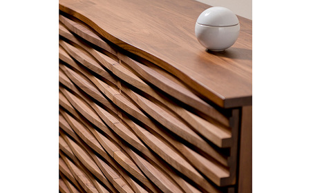 【開梱・設置付】Ripple（リップル）120TVスタンド（台輪タイプ）ウォールナット / 佐賀県 / レグナテック株式会社 [41AACK006]