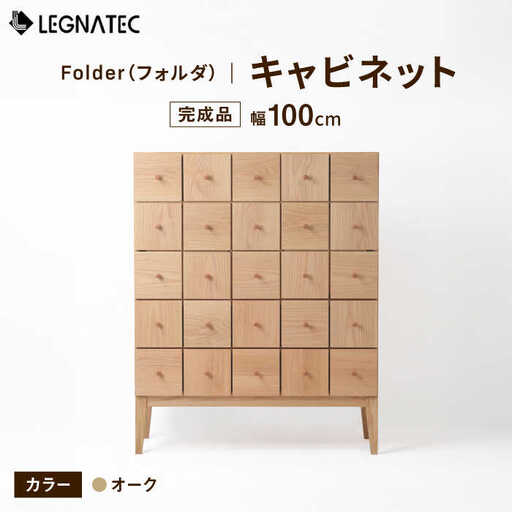 【開梱・設置付】Folder（フォルダ）100キャビネット オーク / 佐賀県 / レグナテック株式会社 [41AACK022]