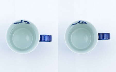 【ロマ佐賀】【有田焼】桔梗 マグカップペア / マグカップ 焼き物 新生活 贈答 コーヒーカップ [41APCD011]