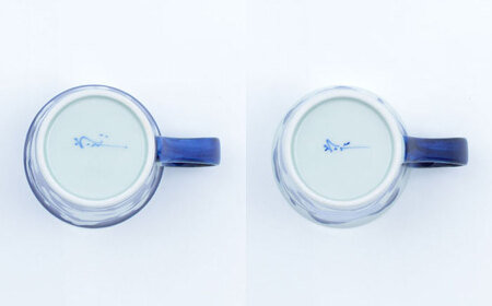 【ロマ佐賀】【有田焼】桔梗 マグカップペア / マグカップ 焼き物 新生活 贈答 コーヒーカップ [41APCD011]