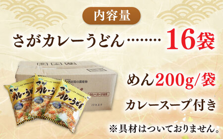 【レビューキャンペーン実施中】【佐賀県産小麦100％使用】さがカレーうどん 計16袋（めん、スープ付） / 佐賀県 / さが風土館季楽[41AABE082]