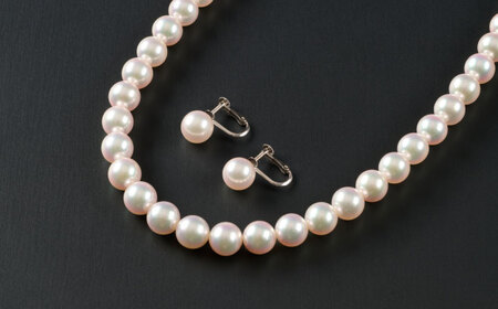 【選べる】【限定1セット】アコヤ真珠ネックレスとピアスorイヤリング 9.0-9.5mm（鑑定書付き） / 真珠 / 佐賀県 [41AAAA011]