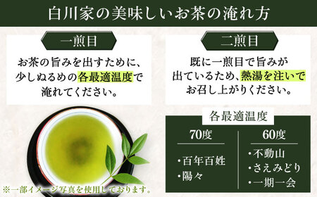 【ロマ佐賀】【ギフト箱・のし】特選5種セット「雫」 計5袋 / お茶 / 白川製茶園 [41AIAB008]