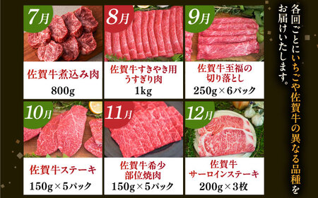 【2026年発送分 先行予約】【全12回定期便】生産者を応援！いちごと佐賀牛を楽しむ定期便 / 佐賀県  [41AAZZ008]