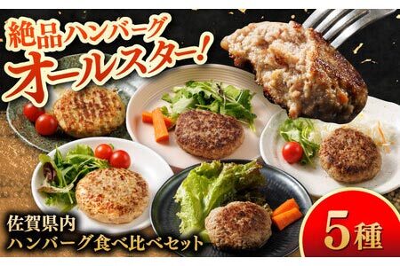 【佐賀県事業者またぎ】佐賀県内ハンバーグ食べ比べ / ハンバーグ 佐賀牛 みつせ鶏 / 佐賀県 / 東京竹八株式会社[41AADH025] ハンバーグ ハンバーグ ハンバーグ 