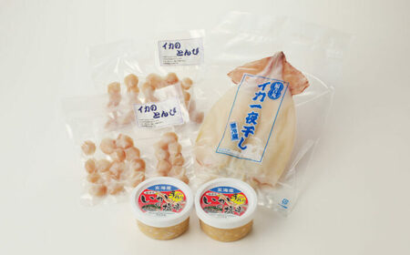 お酒が進む！イカの珍味 3点セット（塩辛/とんび/一夜干し） / 佐賀県 / 丸福水産 [41AOCS008]