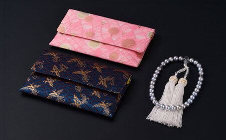 【選べる】【真珠科学研究所鑑別書付き】【艶々マーメイドブルーグレー系】8-8.5mm ネックレス、念珠、ピアスorイヤリング 3点セット / 佐賀県 [41AAAA025]