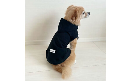 コットンパーカー ブラック（ワンちゃん用）（SS/S/MM/Mサイズ） / 佐賀県 犬 ドッグ / Canis Lupus [41AAAN003]