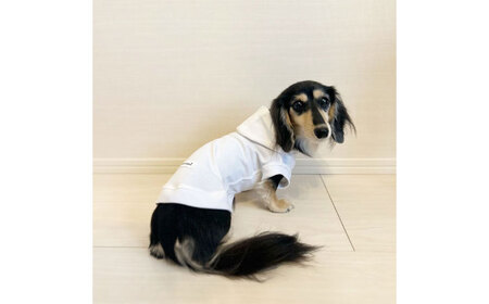 コットンパーカー ホワイト（ワンちゃん用）（SS/S/MM/Mサイズ） / 佐賀県 犬 ドッグ / Canis Lupus [41AAAN004]