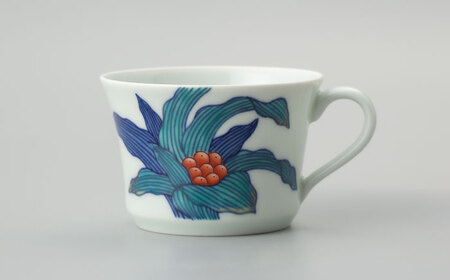 有田焼】重要無形文化財 万年青絵 碗皿 / 佐賀県 / 今右衛門焼佐賀店