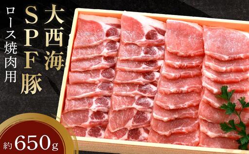大西海SPF豚 ロース焼肉用 約650g | 焼肉