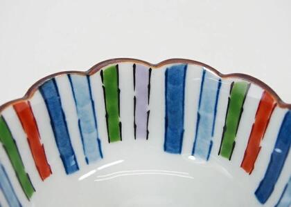 【AB524】【波佐見焼】φ8cmのミニ小鉢5個組　錦十草　【西海陶器】 5_43747