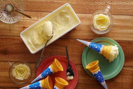 【AA061】前田冷菓 ちりんちりんアイス・ファミリーセット（コーン10個分付き）［プレーン］