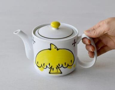 【AB764】【波佐見焼】475mlポット型急須 エル(大・黄) 【西海陶器】 1 20452