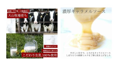 【定期便／全3回】平戸ミルクの キャラメル ブリュレ 6種セット / 心優?Cotoyu Sweets?