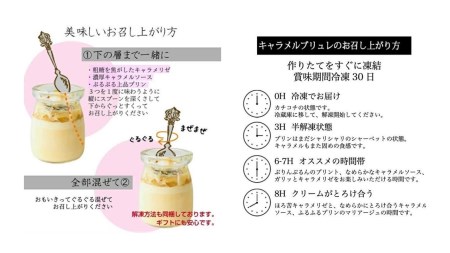 【定期便／全6回】平戸ミルクの キャラメル ブリュレ 6種セット / 心優?Cotoyu Sweets?