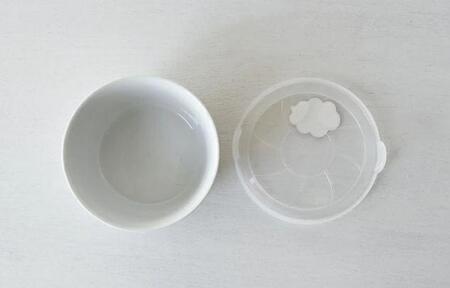 【波佐見焼】　φ１１cmノンラップ鉢５個組 花ふわり白 【西海陶器】5 10144