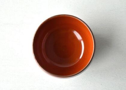 【波佐見焼】φ１2.５ｃｍ小ぶり丼・汁碗5個組 赤巻　【西海陶器】 5 85603 | 陶器