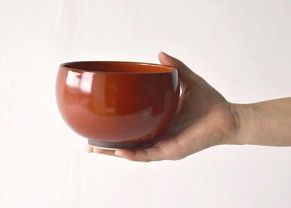 【波佐見焼】φ１2.５ｃｍ小ぶり丼・汁碗5個組 赤巻　【西海陶器】 5 85603 | 陶器