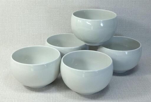 【AB1139】【波佐見焼】φ１2.５ｃｍ小ぶり丼・汁碗5個組 白　【西海陶器】 5 67592