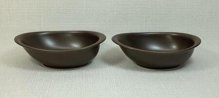 【波佐見焼】 18×13.5×5.5cm楕円オーブン鉢2個組BRM【西海陶器】2 37662