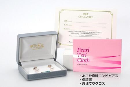 【ふるなび限定】【限定1点】あこや真珠(8.5mm珠)コンビピアス/K18 FN-Limited