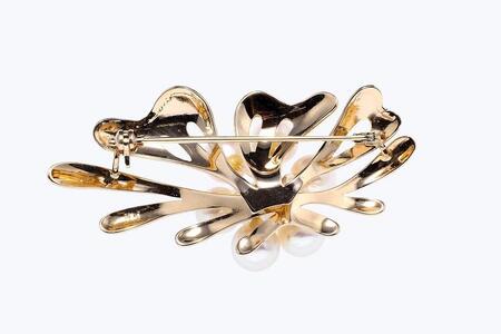 【ふるなび限定】【限定１点】あこや真珠（６.５ｍｍ珠）ブローチ/Ｋ１４PＧ　FN-Limited