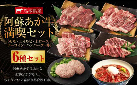阿蘇あか牛満喫セット (モモ・上カルビ・上ロース・サーロイン・ハンバーグ・丼) 10,500円