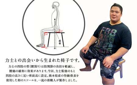 畳の健康椅子「RIKISHI CHAIR」(バーチ)