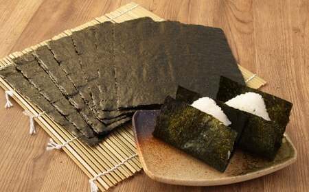 熊本県有明海産 若摘み  焼のり 全形10枚入×8袋 焼海苔 のり 海苔