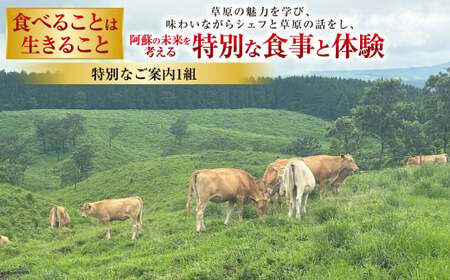 ~食べることは生きること~ 草原の魅力を学び、味わいながらシェフと草原の話をし、阿蘇の未来を考える特別な食事と体験(特別なご案内1組) チケット 体験 サステナブル