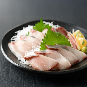 ハマチ 刺身 セット （計400g・ハマチ100g×4皿、醤油30ml×4個） はまち タレ 魚 魚介 鮮魚 海鮮 刺し身 小分け 【opbe009】【水元】