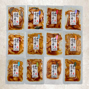 ＜ 訳あり ＞ 地魚 海鮮 漬け丼 の素 (8食セット) アジ サバ マグロ カツオ 鯛 タイ イカ ブリ カワハギ メジナ イサキ ヒラメ カンパチ 小分け【opbe012】【水元】