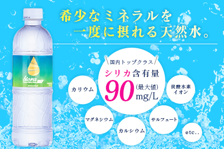 □霧島連山の天然シリカ水　bioraシリカプラス500ml×48本