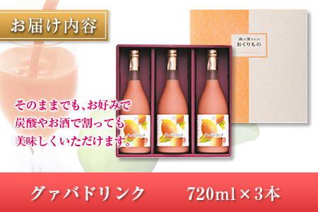 □宮崎果汁　グァバドリンク3本セット(合計2.16L)