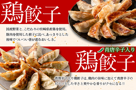 宮崎鶏ぎょうざ「まる金」のおもてなし5種セット 餃子のたれ付き