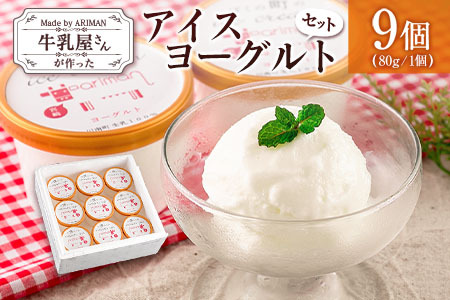 牛乳屋さんが作った アイスヨーグルト セット 80g 9個 カップ 宮崎県産