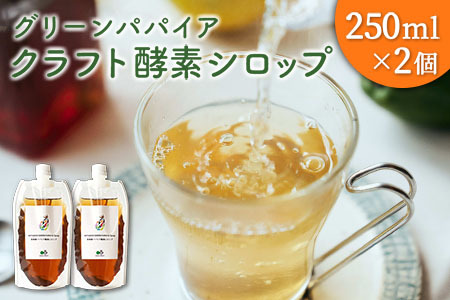 クラフト酵素シロップ グリーンパパイア 250ml×2個 宮崎県産