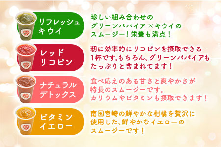 南国酵素スムージー グリーンパパイア 200ml×6本 全6種 宮崎県産