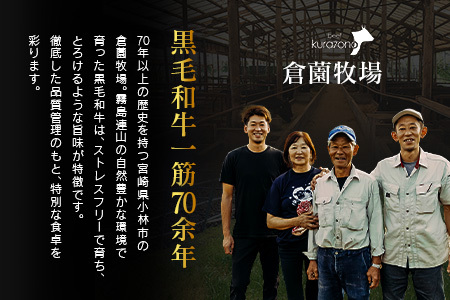 【定期便】宮崎県 倉薗牧場 ヒレステーキなど色々楽しめる満足定期便コース 計6回